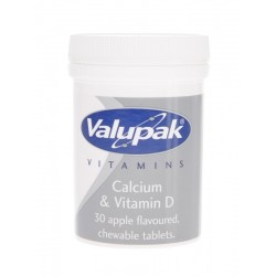 Valupak Vitamins Calcium & Vitamin D Tablets 30's