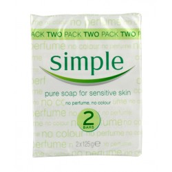 Simple Twin Bar Soap Bath  125g