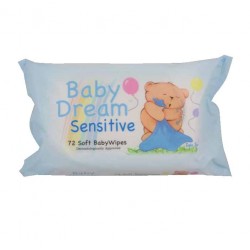 Baby Dream Wipes Baby Sensitive 72&#039;s