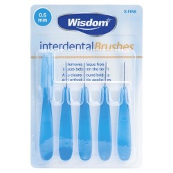 Wisdom Interdental Brushes 0.6mm  5&#039;s